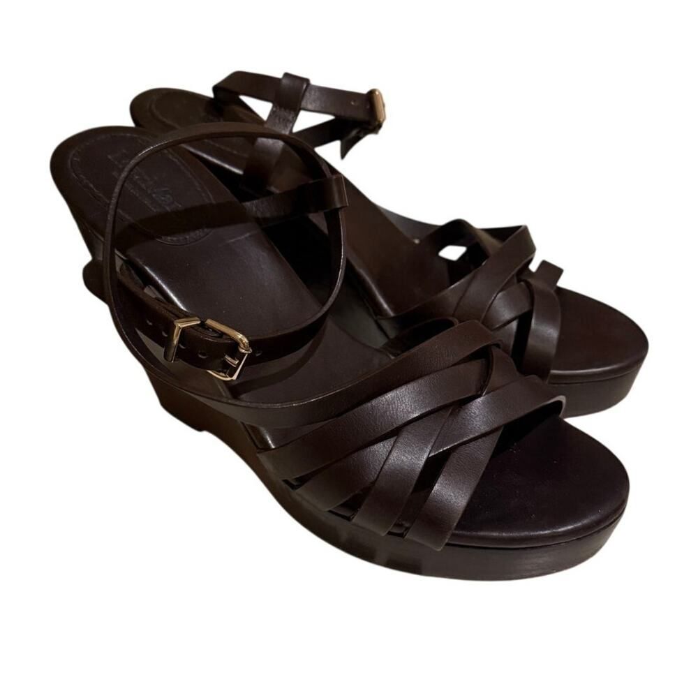Max Mara Brown Wedge Sandals Women's Sz. 40 (US 9)